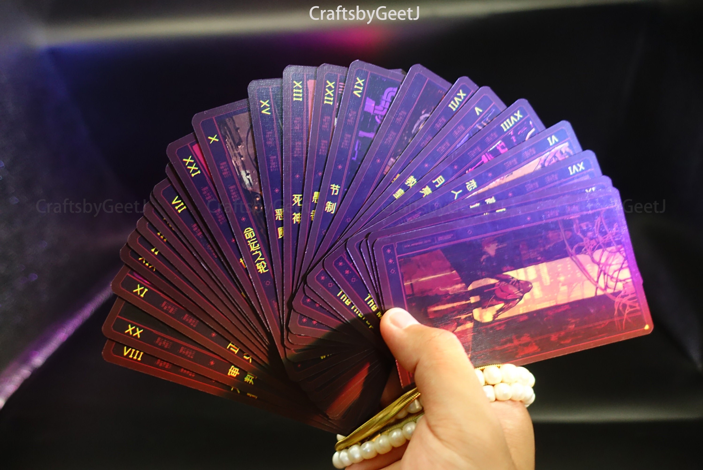 Cyberpunk Tarot Cards Handsome Cyberpunk Tarot Cardsunique Etsy Australia