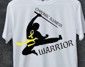 Chronic Illness Warrior Yellow SVG, Spina Bifida Svg, Bone Cancer Svg, Awareness Svg, Endometriosis Svg