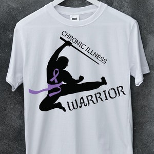 Chronic Illness Warrior Purple SVG, Fibromyalgia Svg, Epilepsy Svg, Pancreatic Cancer, Chiari, Crohns, Colitis, Lupus Svg, Alzheimers svg image 1