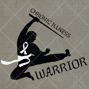 Chronic Illness Warrior Purple SVG, Fibromyalgia Svg, Epilepsy Svg, Pancreatic Cancer, Chiari, Crohns, Colitis, Lupus Svg, Alzheimers svg image 4