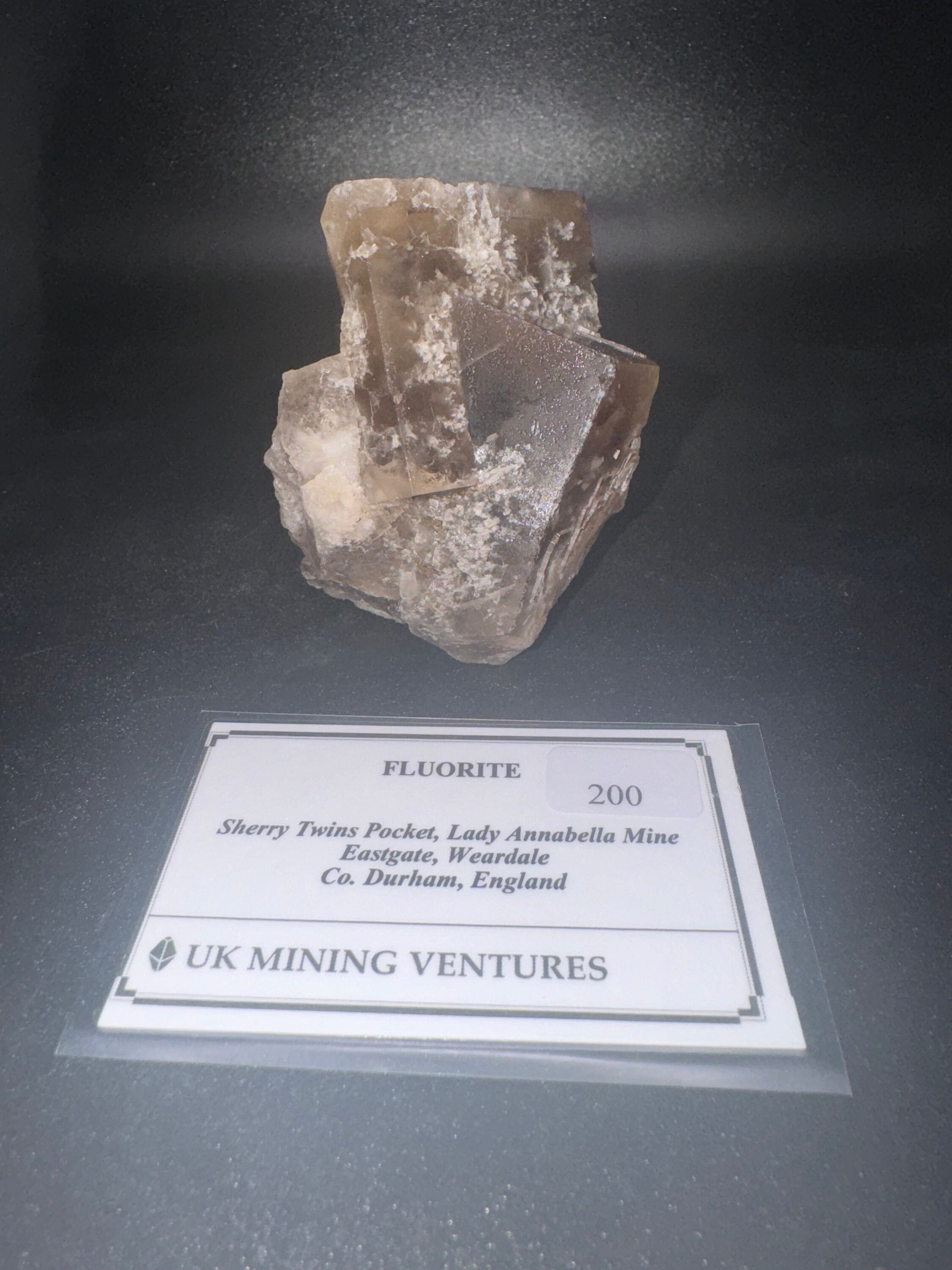 イギリス　Sherry Twins pocket Sherry Twins Pocket Fluorite Lady Annabella Mine UK English