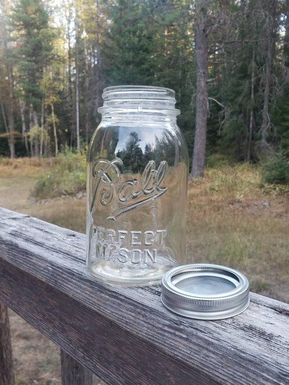 Ball Perfect Mason 1 Quart Jar 1933-1962. New Lid Included. Vintage Fruit  Jars, Collectables, Canning, Storage, Gifts & Farmhouse Decor. 