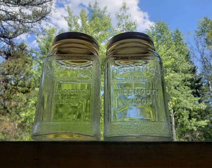 Reliance Coffee Mason Jar. Embossed 32 Ounce Mason Jar With Etsy