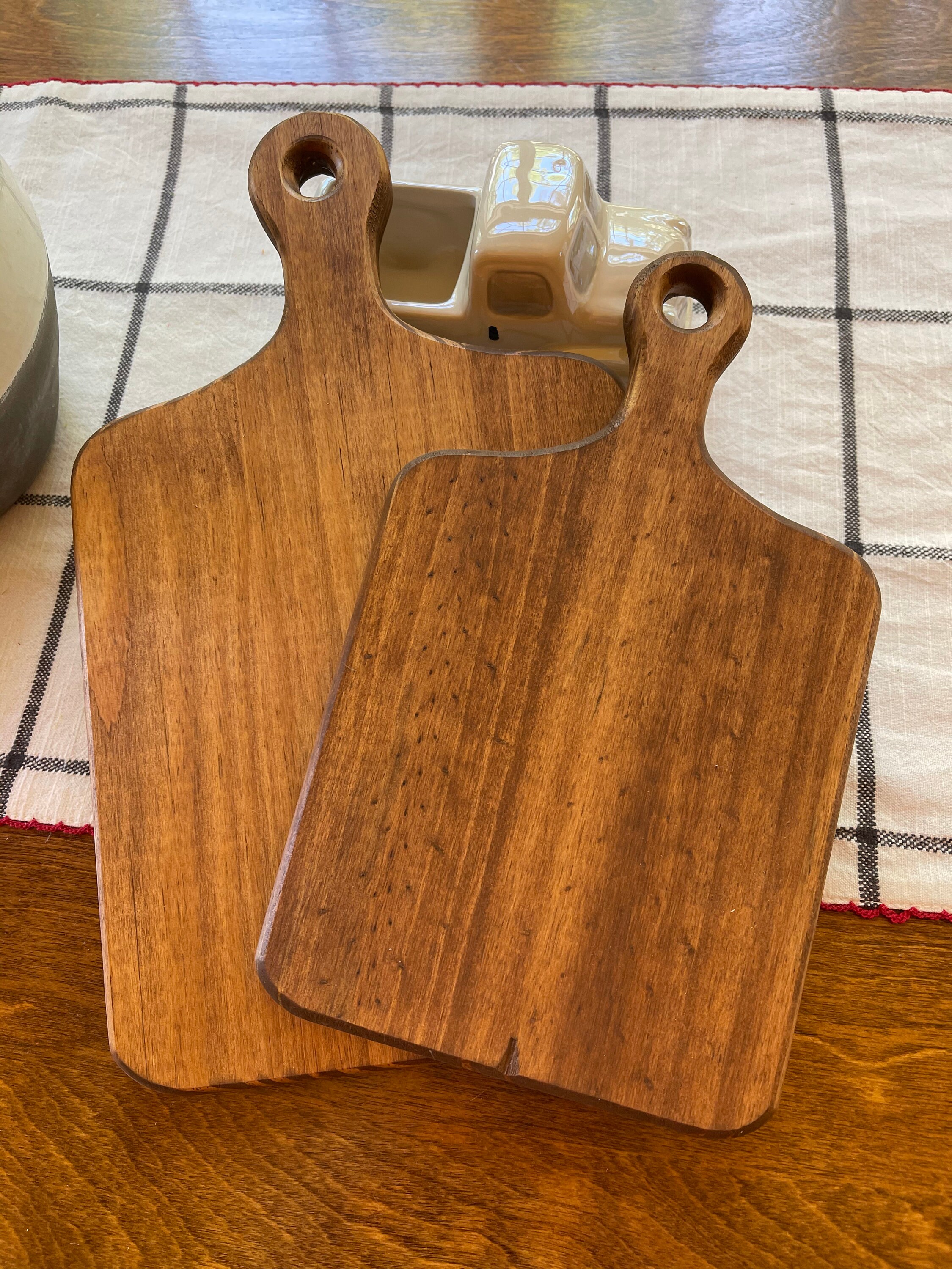 Rustic Square Cutting Boards Etsy