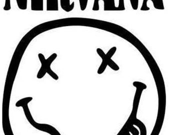 Nirvana Smiley Decal Sticker