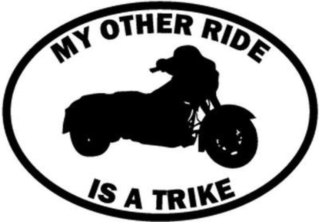 Motorcycle_ride_trike Decal Sticker Car Truck Motorcycle Etsy
