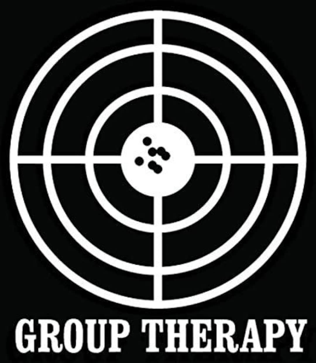 Shooting Target Gun Group Therapy Car Truck Window Bumper Vinyl Graphic