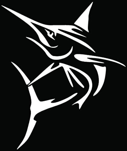 Merling Fish Sticker Marlin Fish Fishing Car Truck Window Bumper Vinyl Graphic Decal Sticker ...