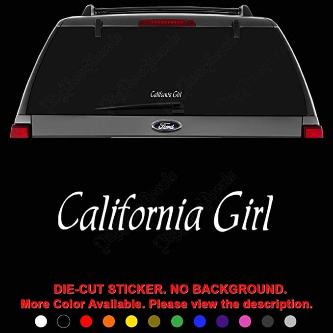 California Girl Die Cut Vinyl Decal Sticker for Car Truck Motorcycle ...