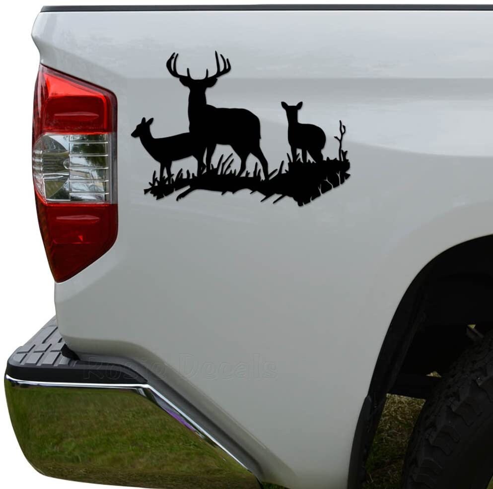 In Loving Memory Of Dad 8" Deer Buck Doe Decal - Custom Memorial Window Sticker For Car/Truck