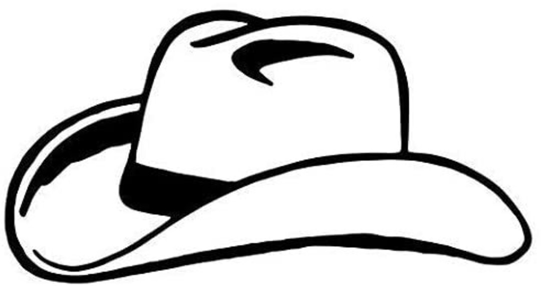 Stetson Cowboy Hat Decal Sticker Sticker Graphic Auto, Wall, Laptop