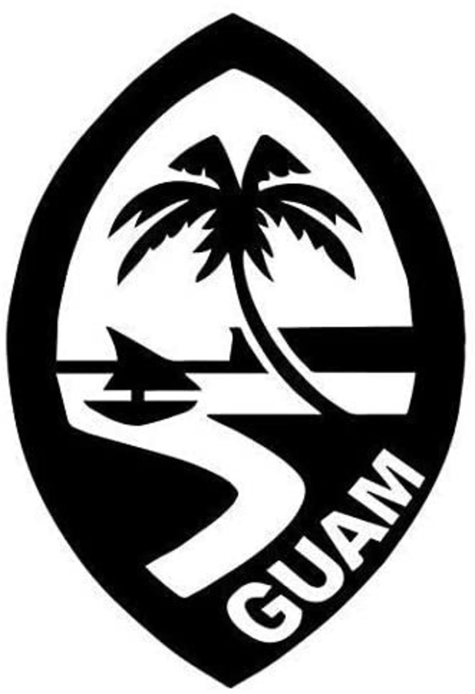 Seal of Guam Sticker Graphic Auto, Wall, Laptop, Cell, Truck Sticker