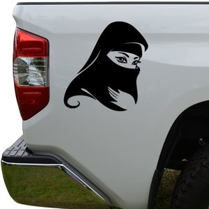 Woman Veil Muslim Die Cut Vinyl Decal Sticker for Car Truck Motorcycle Window Bumper Wall Decor