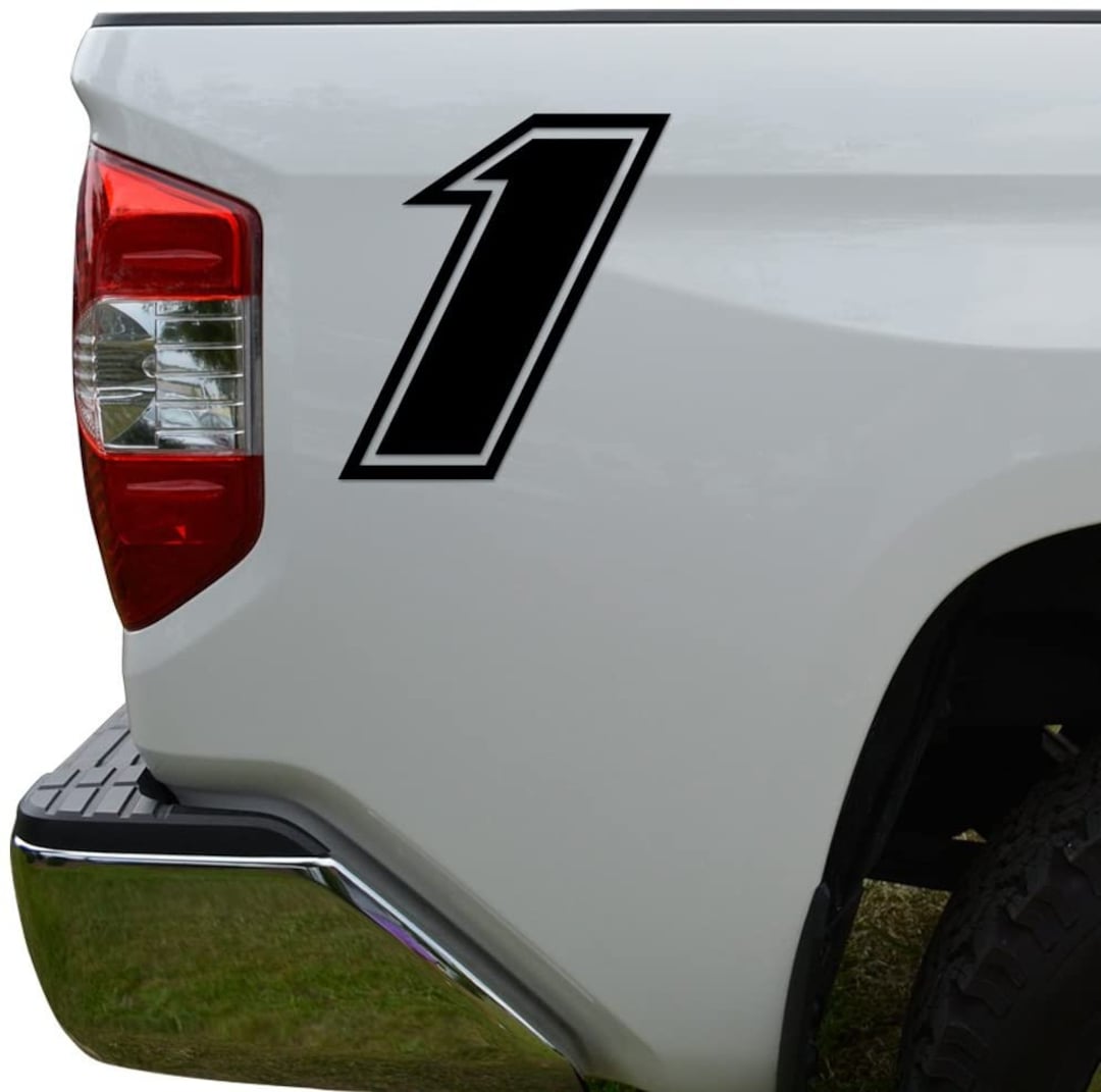 Racing Race Number 1 One Style 4 Die Cut Vinyl Decal Sticker for Go