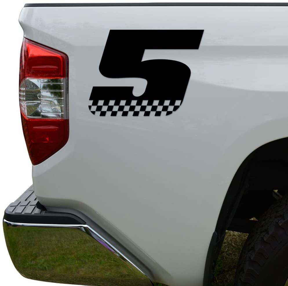 Racing Race Number 5 Five Style 17 Die Cut Vinyl Decal Sticker for Go ...