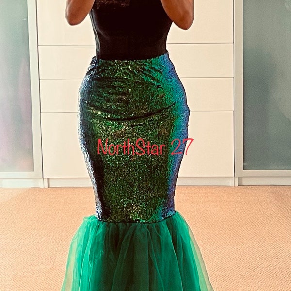 Sequin Mermaid Maxi Skirt main image 1