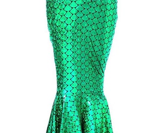 Women Regular/Plus size Mermaid High Waisted Maxi Skirt