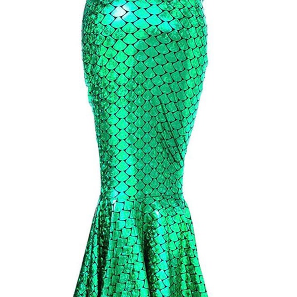 Women Regular/Plus size Mermaid High Waisted Maxi Skirt