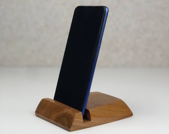 Wooden Organizer, Wooden Phone Stand, Solid wood phone holder, Mobile Phone Stand Holder, Office Gift for Him, Phone accessories