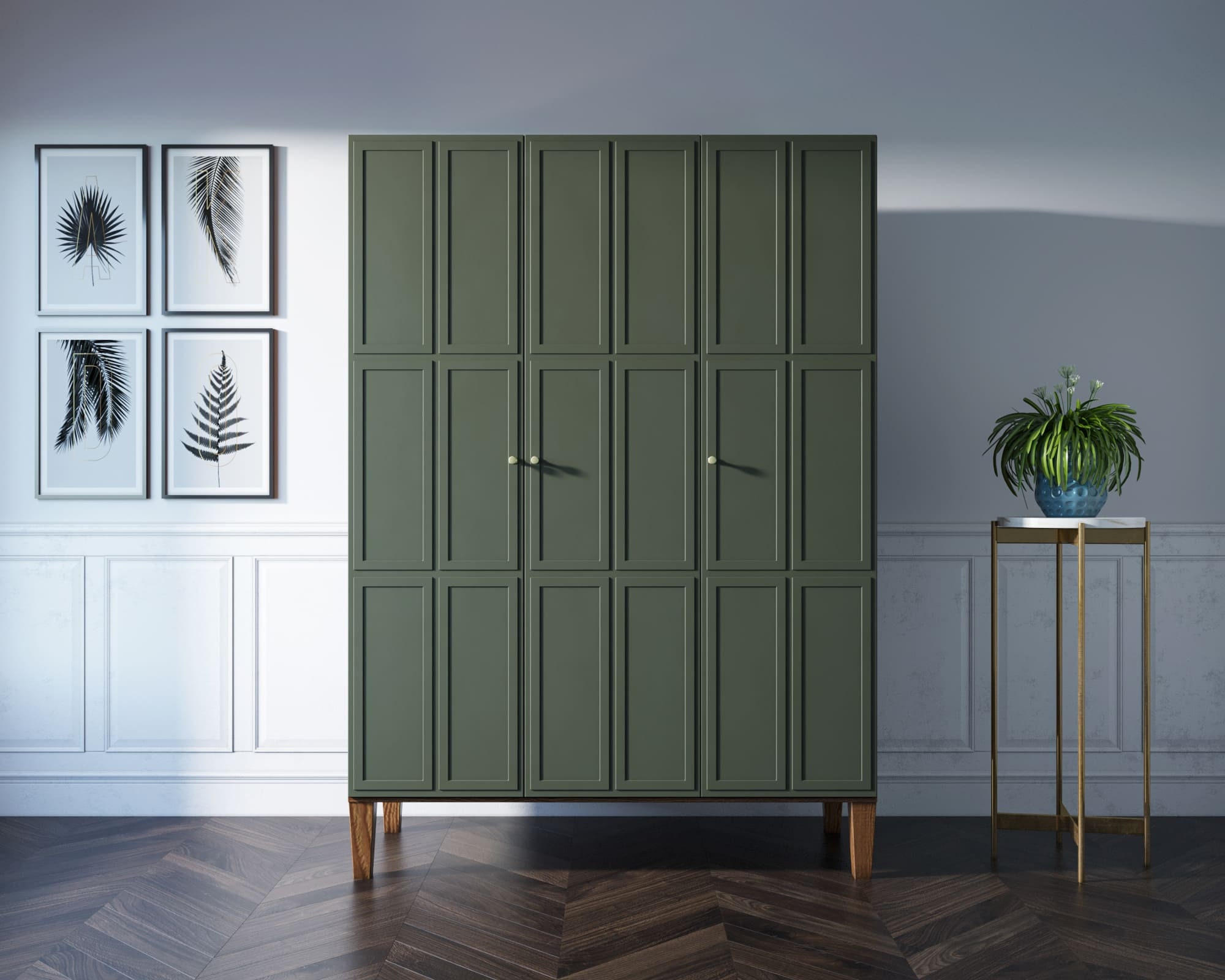 Wooden Three Door Wardrobe, Tall Bedroom Wardrobe, Quality Solid Wood Wardrobe Etsy Ireland