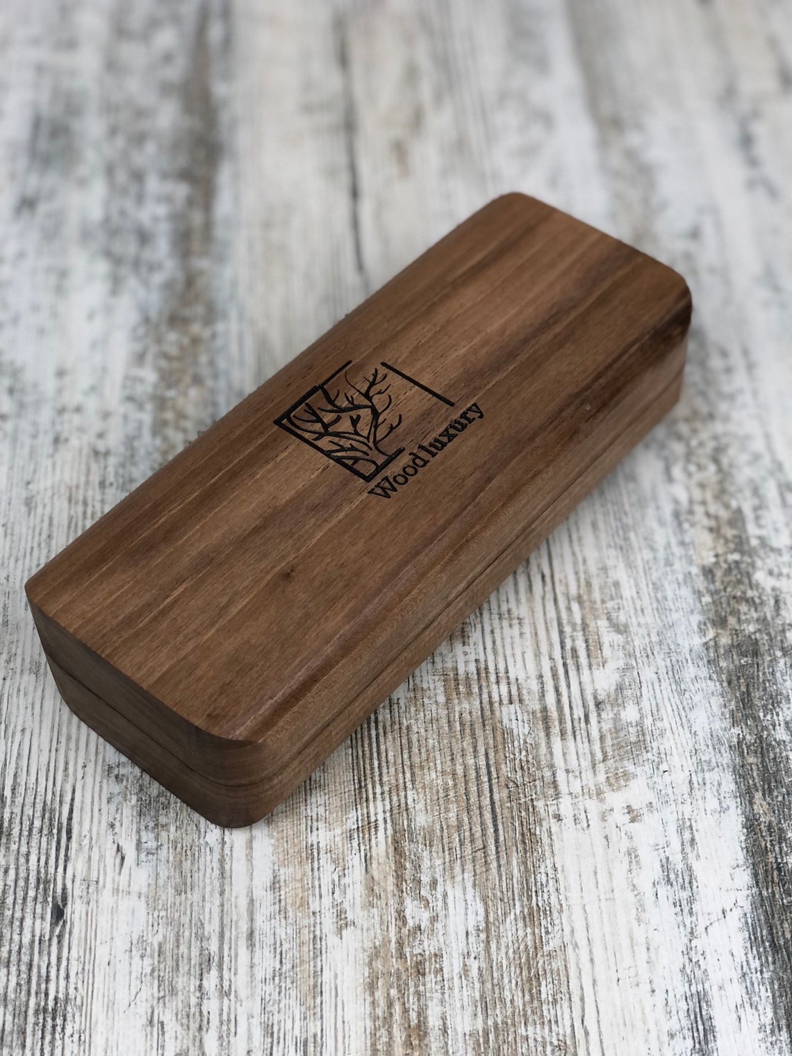 Wooden Glasses Case, Handmade Hard Hazelnut Sunglass Case, Eyewear Holder, Wood Glasses Case