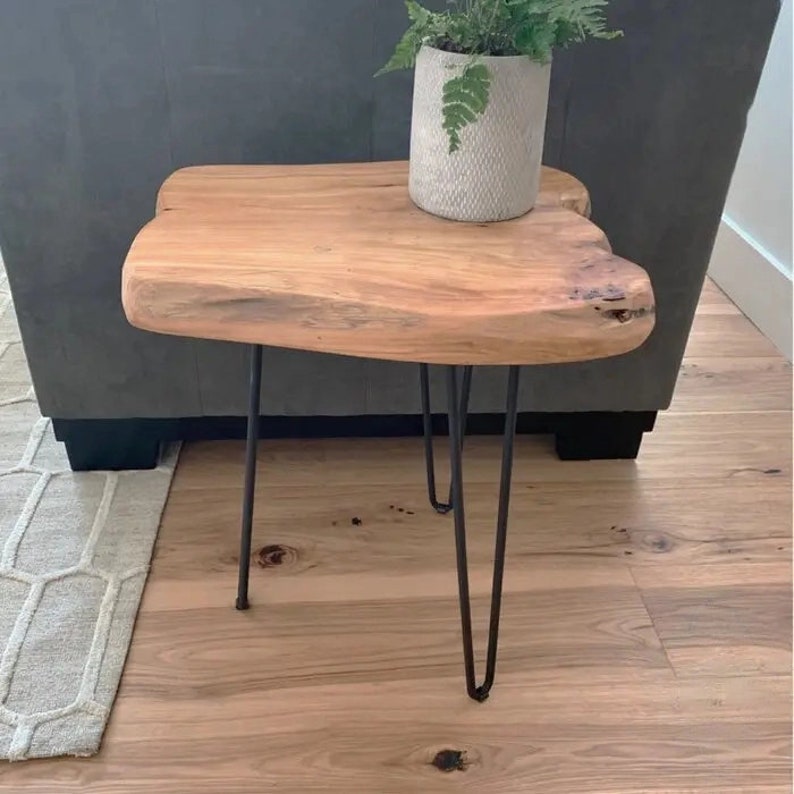 Live Edge Coffee Table Solid Wood Table Low Coffee Table Etsy