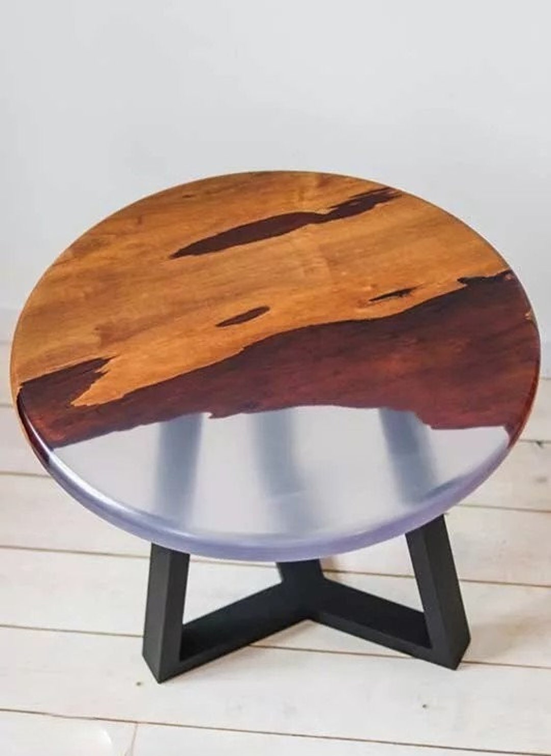 Solid Wood Table Low Coffee Table Unique Coffee Table Etsy