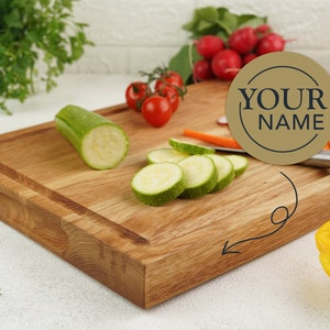 Chopping board, large board with juice groove, farmhouse board, serving board, cutting board, 15.711.8 rectangular wooden cutting board image 6