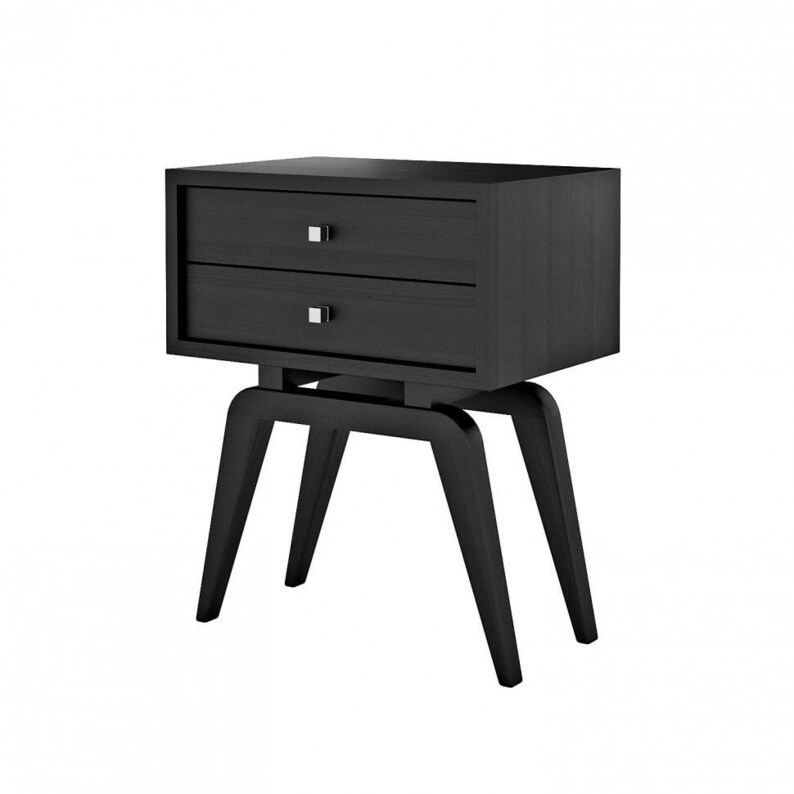 Black Side Table for Bedroom, Wooden Side Table for Bedroom, Oak Side — free download