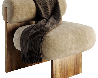 Stylish Chair, Designer Soft Armchair, Living Chair, Room Chair, Bedroom Chair, Stylish Seat for the Living Room