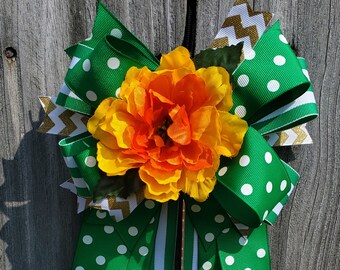 Emerald Goddess Hair Bow