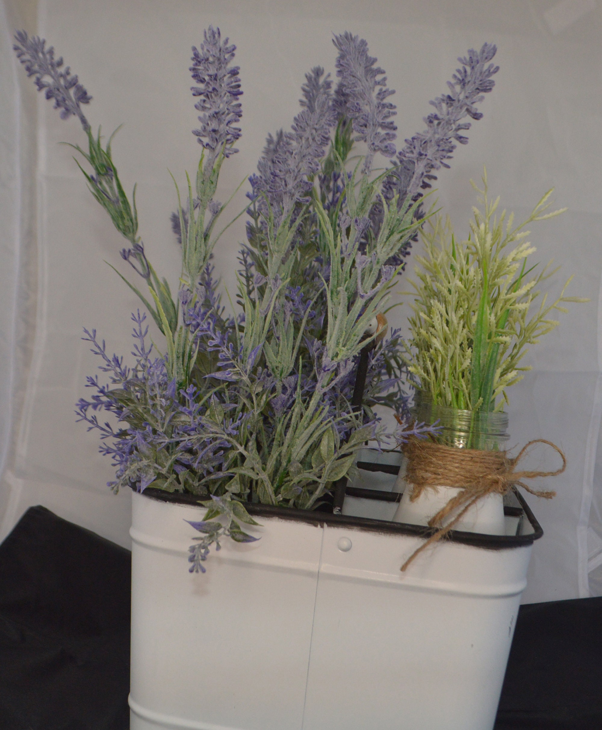 Cesta de metal de lavanda de granja | Etsy