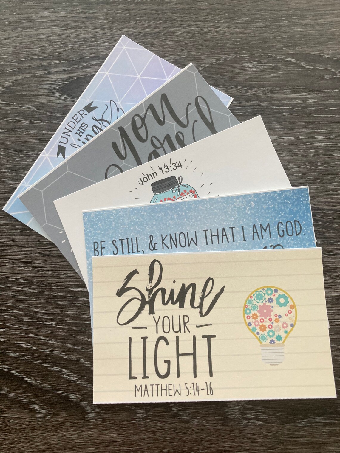 Scripture Index Cards 3x5 Kids Collection 2 Etsy