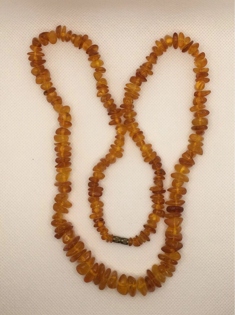 Baltic amber chips necklace