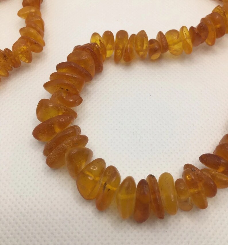 Baltic amber chips necklace