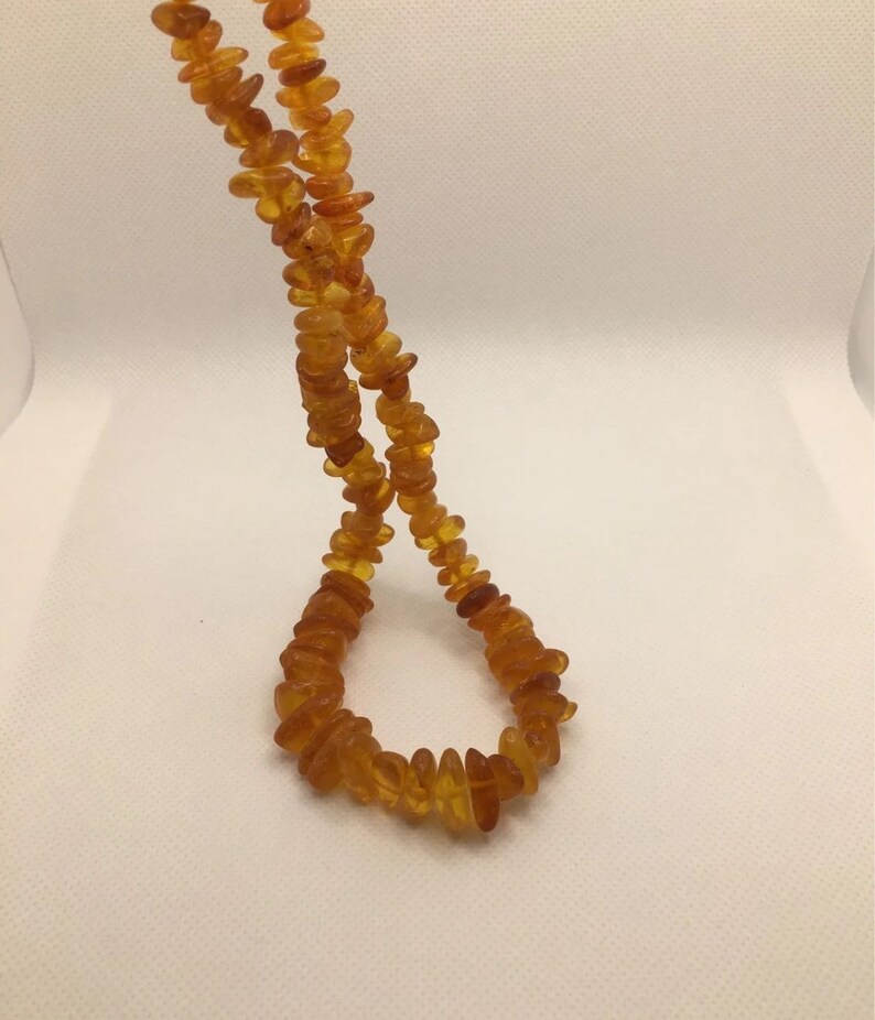 Baltic amber chips necklace