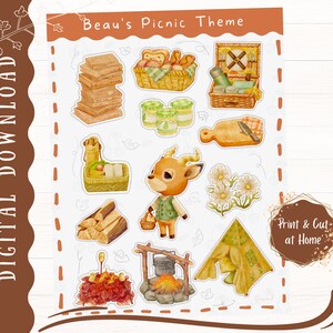 Beau ACNH digital dtickers | Cliparts, GoodNotes, PNG, PDF