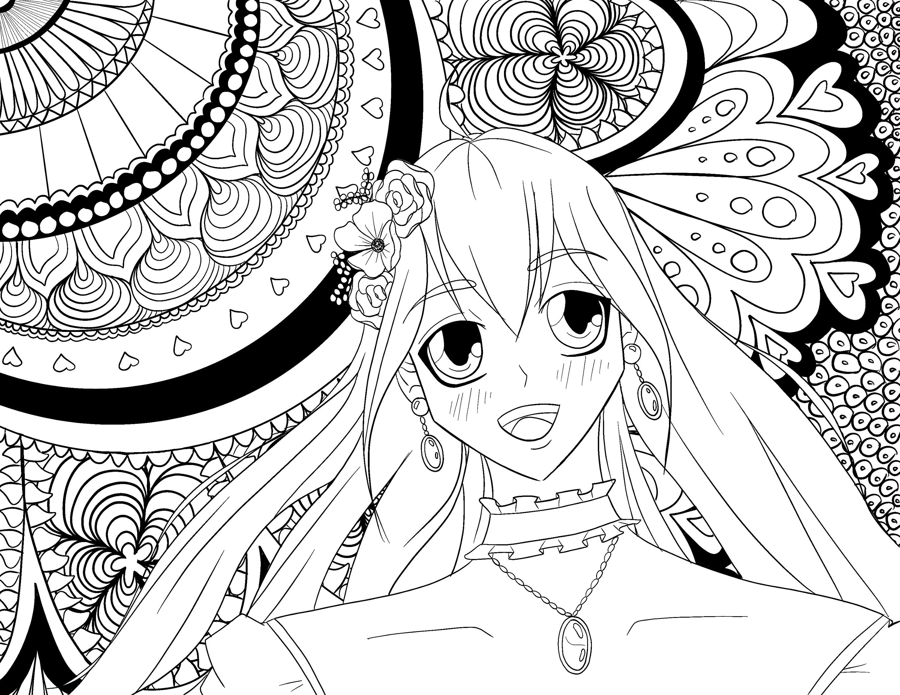46 Anime Mandala Coloring Pages Best Free Coloring Pages Printable