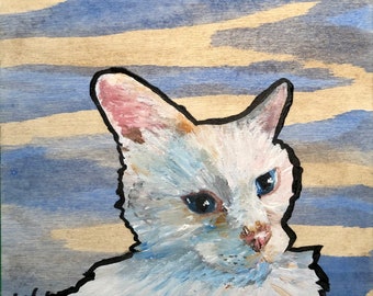 Lady Original cat painting