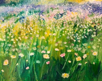 Gossamer, original painting, framed oil on board, 8x10