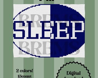 SLEEP Needlepoint Canvas chart DIGITAL ITEM