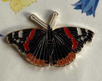 Pin Schmetterling Roter Admiral/ Pin Red Admiral