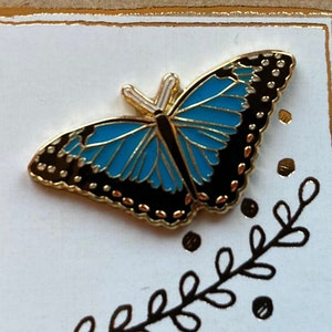 Pin Blue Morpho butterfly