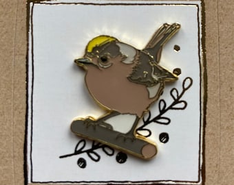 Pin Winter Gold Poulet - Pin Goldcrest