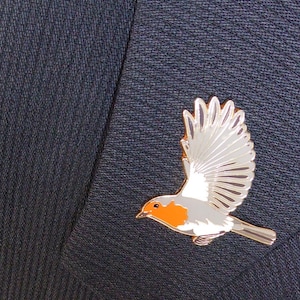 Pin Rotkehlchen im Flug Robin in flight Bild 5
