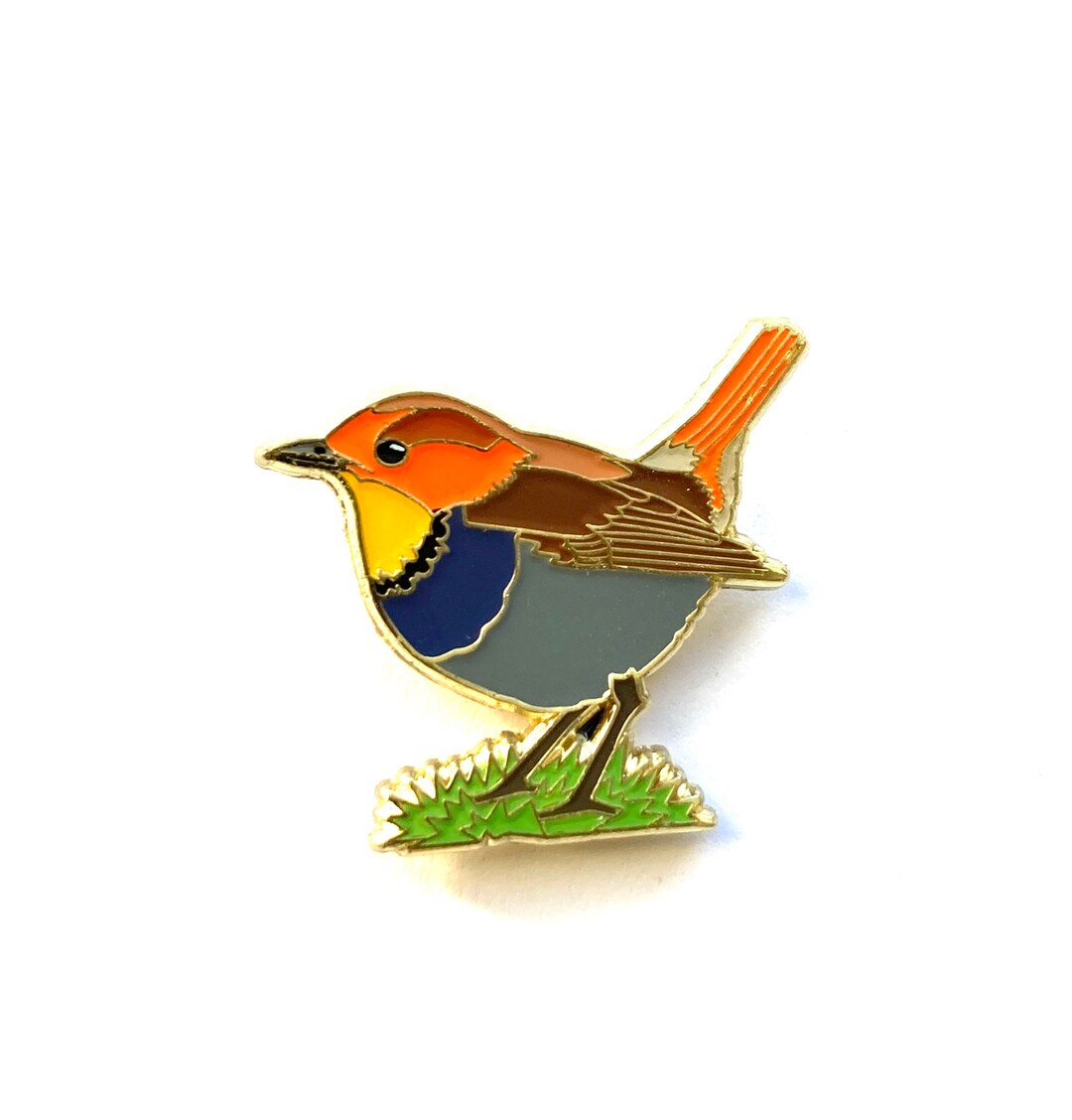 Robin Pin Stan Japanese Robin Pin - Etsy