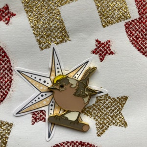 Pin Winter Gold Chicken Pin Goldcrest image 5