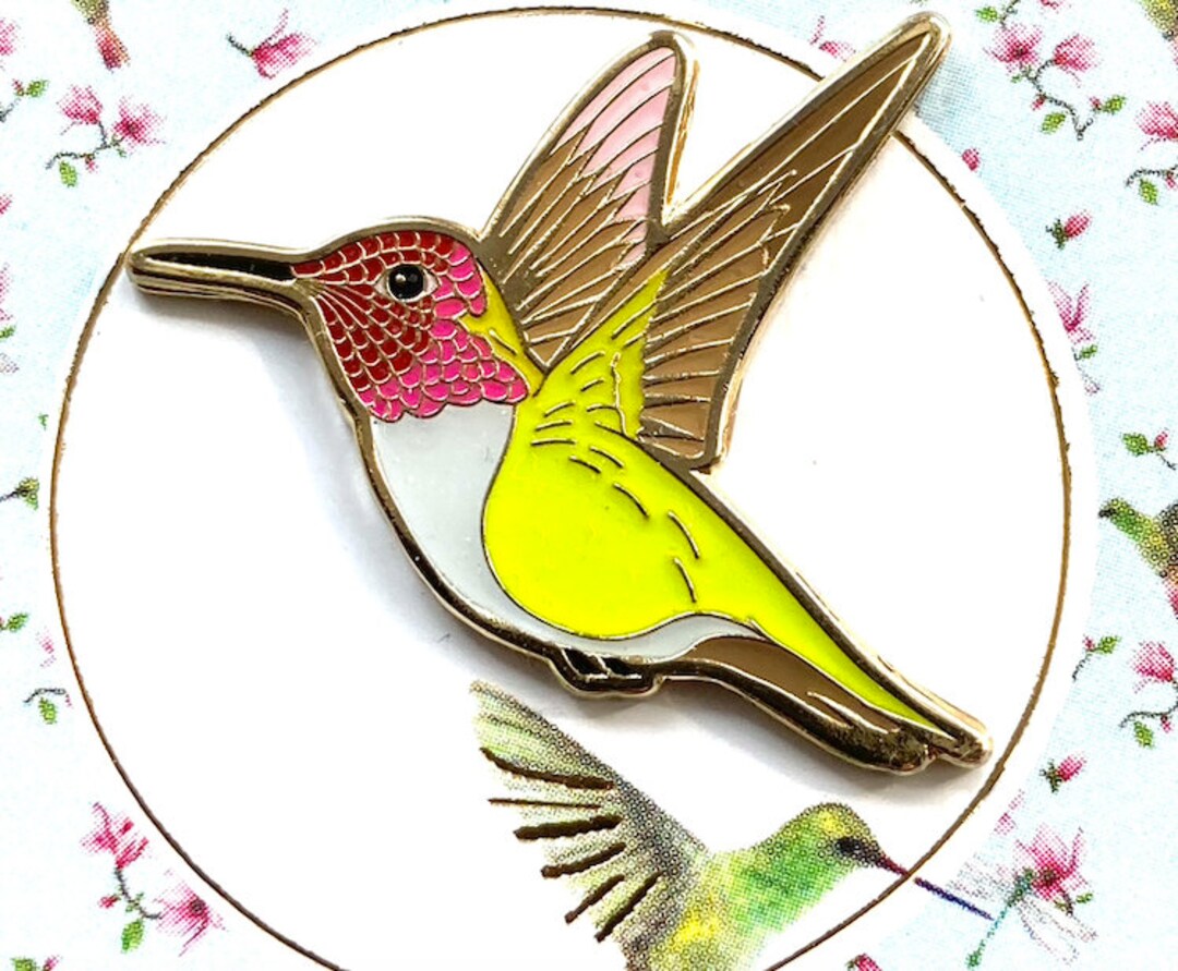 Kolibri Pin Hummingbird Pin Etsy