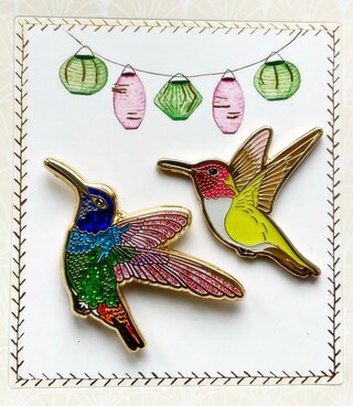 HAFILO Spilla Colibrì Con Strass Per Donna | Gioiello A Forma Di Uccello In Zinco E Cristalli Per Abiti E Cappotti
