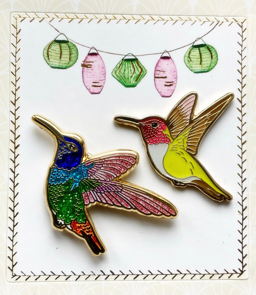 HAFILO Spilla Colibrì Con Strass Per Donna | Gioiello A Forma Di Uccello In Zinco E Cristalli Per Abiti E Cappotti